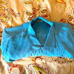 Mens Tommy Bahamas xxl silk shirt blue